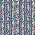 Tapestry Gilded Garland Soft Blue Cotton 43/44 Fabric Per Yard