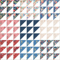 Tapestry Heirloom Wholecloth Triangles Cotton 43/44 Fabric Per Yard
