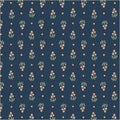 Tapestry Posy Prussian Cotton 43/44 Fabric Per Yard