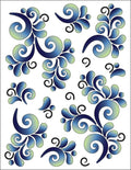 Tattoo Elementz Decal Wave On Wave Ocean (Printed On Clear)