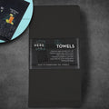 Tea Towels Black 2pk