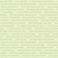 Tea for Two - Words - Lime 44" / 45" Fabric Per Yard