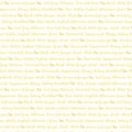 Tea for Two - Words - Yellow 44" / 45" Fabric Per Yard