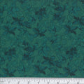 Teal Harvest Leaves 45" Wide Cotton Fabric Per Yard