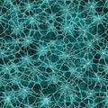 Teal Spiderwebs Witchypoo Cotton 44"/45" Fabric Per Yard