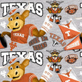 Texas Longhorns - Collegiate Mascot 44"/45" Fabric per yard