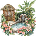Thailand Resort Fabric Panel 11