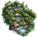 Thailand Resort Fabric Panel 24