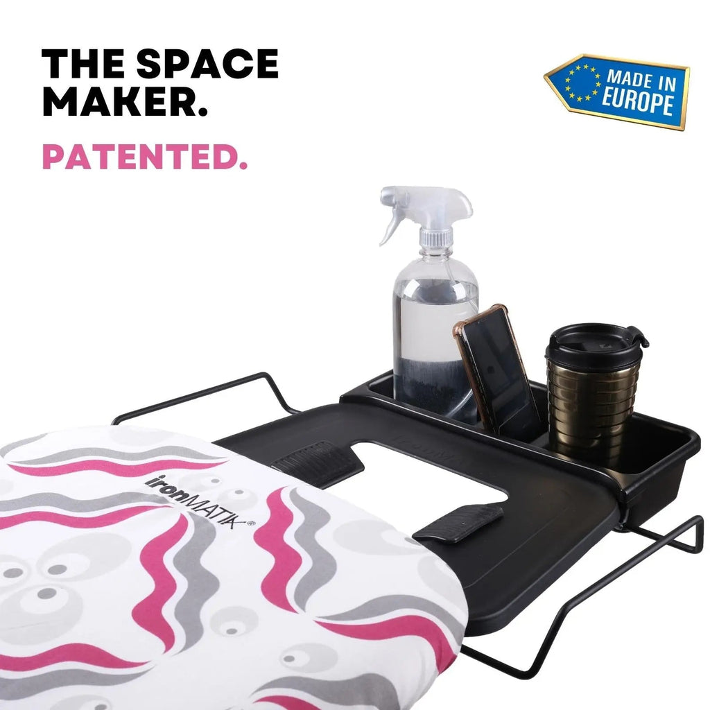 The BLACK Collection - Space Maker Premium Ironing Board in Chintamani Purple
