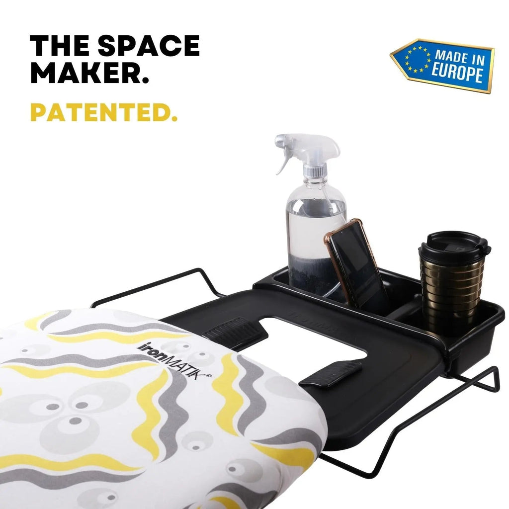 The BLACK Collection - Space Maker Premium Ironing Board in Chintamani Yellow