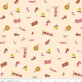 The Genesis of a Journey - Modes of Travel - Cream 44"/45" Fabric Per Yard