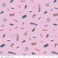 The Genesis of a Journey - Modes of Travel - Wisteria 44"/45" Fabric Per Yard