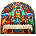 The Last Supper Stained Glass Fabric Panel 4