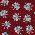 The Night Before Christmas - Ribbon & Bells - Dark Red 44" / 45" Fabric Per Yard