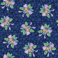 The Night Before Christmas - Ribbon & Bells - Navy 44" / 45" Fabric Per Yard
