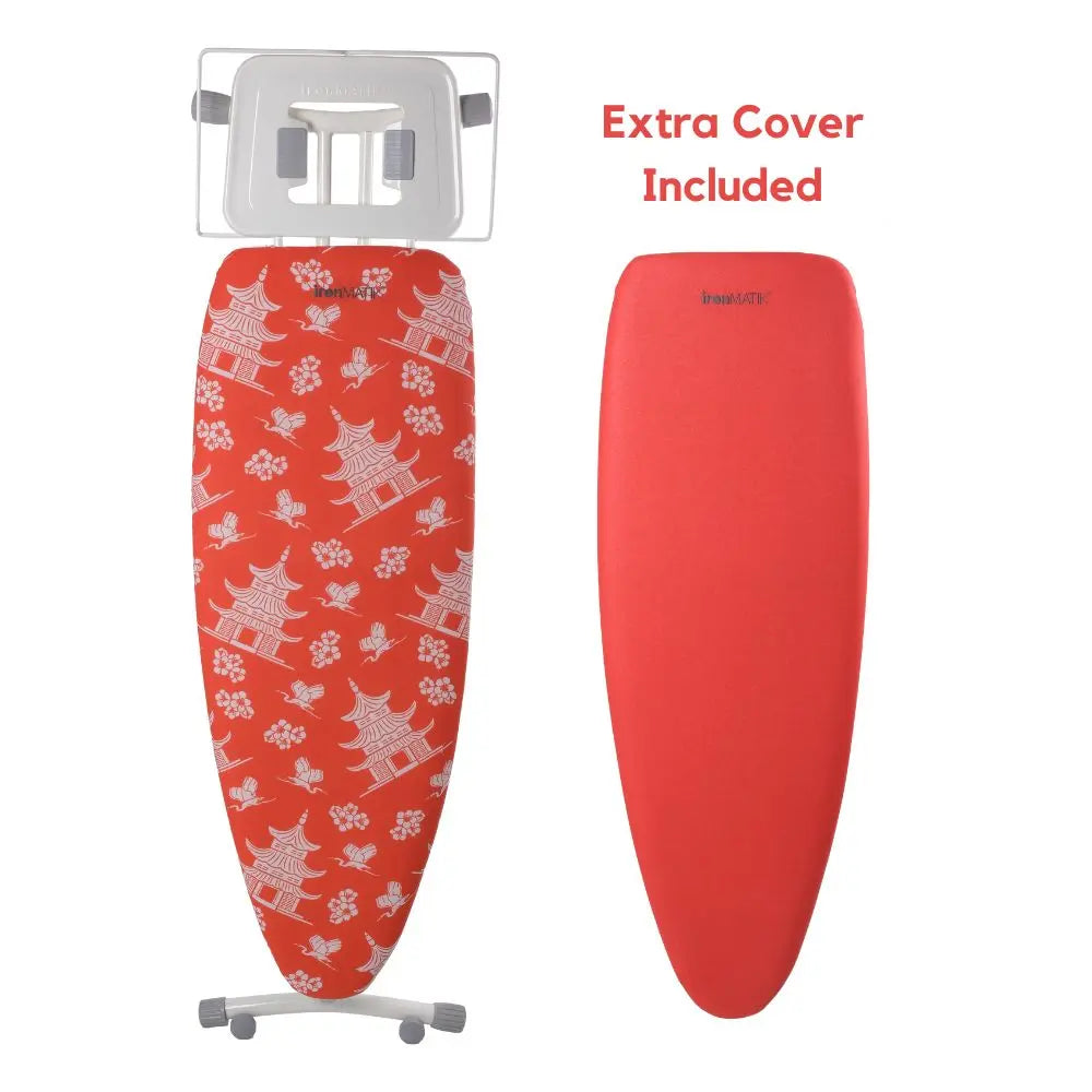 The PAGODA Collection - Space Surfer Premium Ironing Board in Pagoda Orange