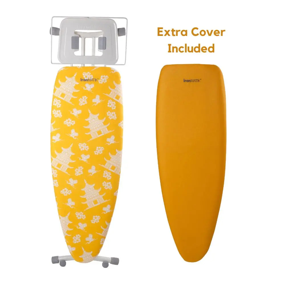 The PAGODA Collection - Space Surfer Premium Ironing Board in Pagoda Yellow