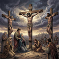Three Crosses Fabric Panel 1