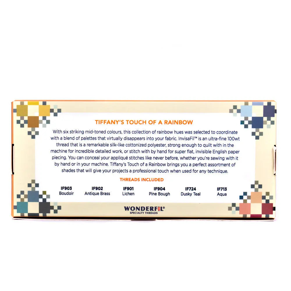 Tiffany’s Touch of a Rainbow by Edyta Sitar - Invisible Thread Pack