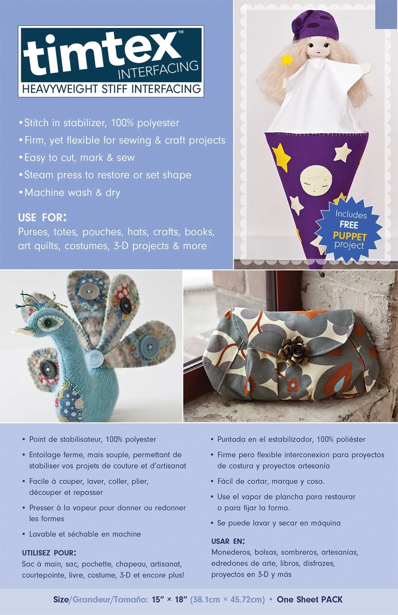 Timtex Craft Pack 15in x 18in