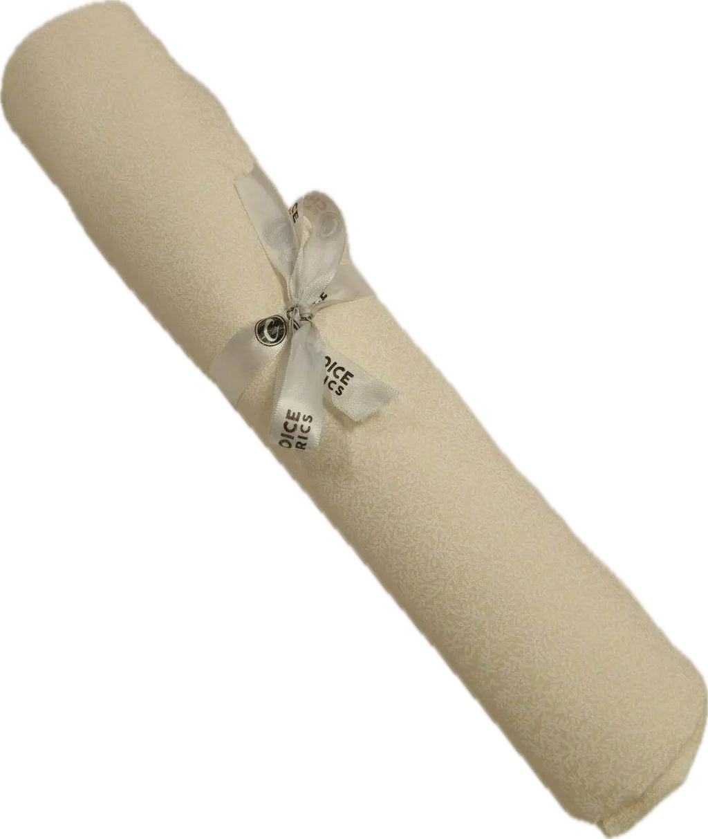 Tone on Tone 108" Supreme Backings - White on Cream - Vines Wideback Fabric Per Yard