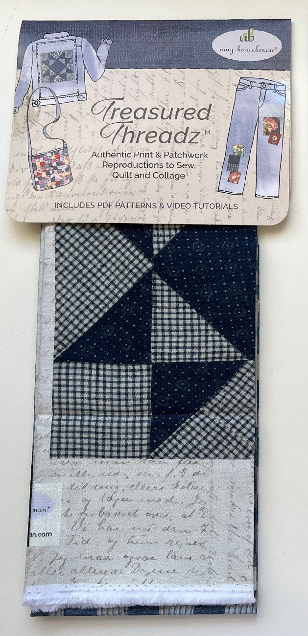 Treasured Threadz® Quilt Block Panel - Missouri Star Blue
