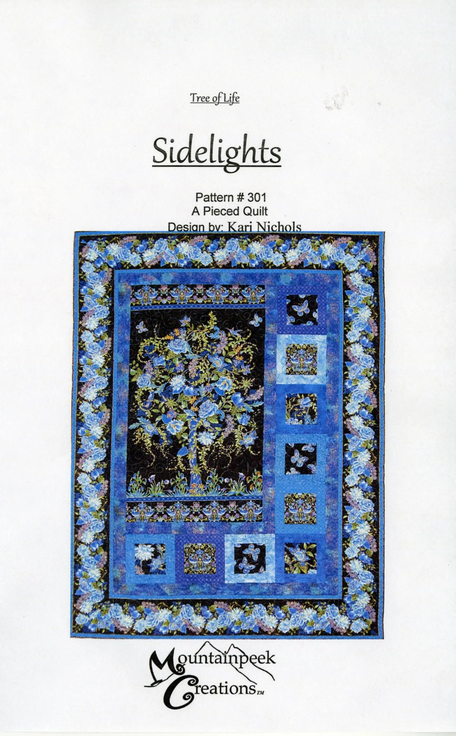 Tree of Life Sidelights Panel Quilt