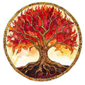 Tree of Life Stained Glass Fabric Panel 14