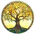 Tree of Life Stained Glass Fabric Panel 20