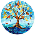 Tree of Life Stained Glass Fabric Panel 23