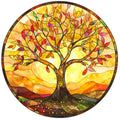 Tree of Life Stained Glass Fabric Panel 25