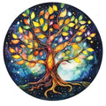 Tree of Life Stained Glass Fabric Panel 3