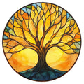 Tree of Life Stained Glass Fabric Panel 9