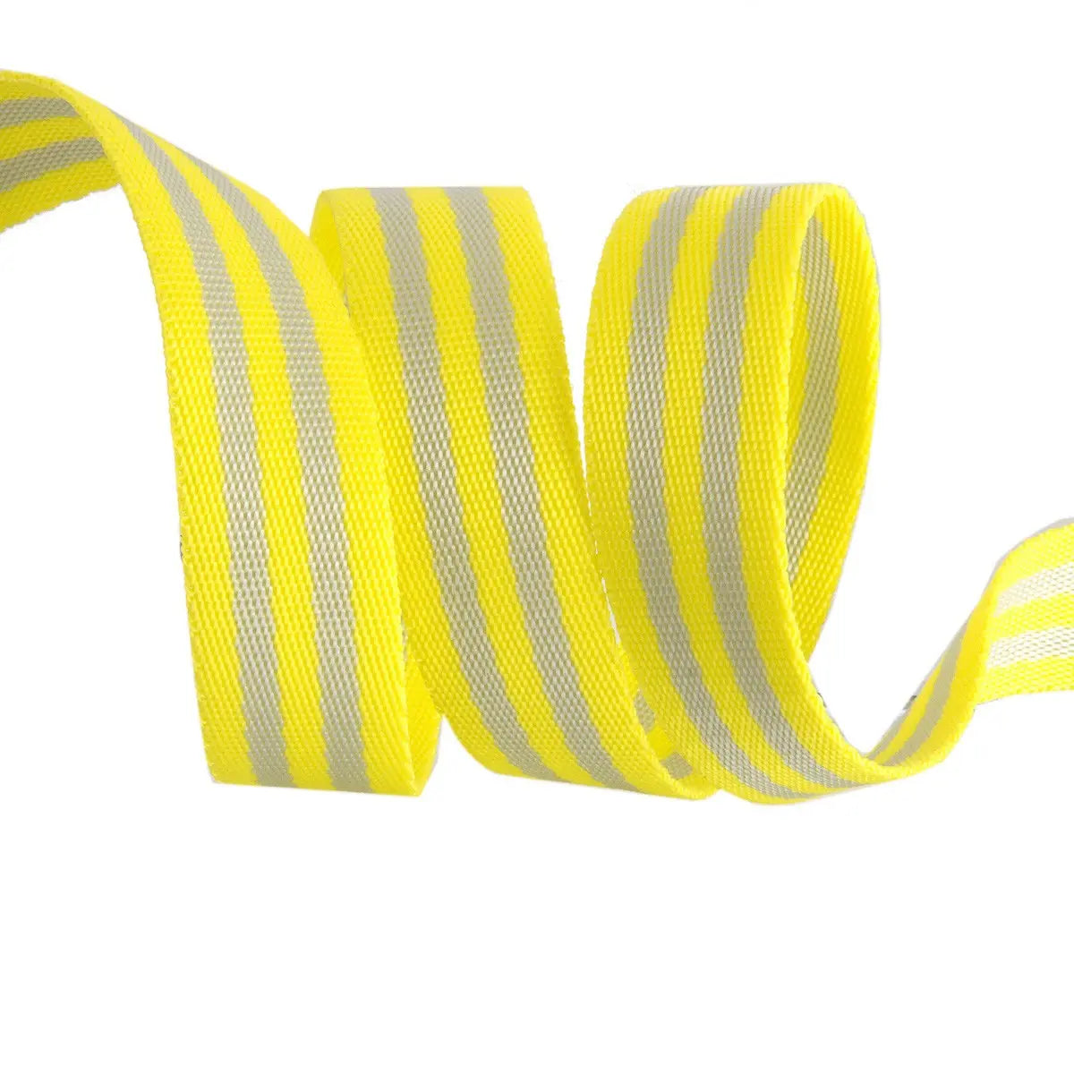 Tula Pink Webbing 2yd x 1in - Grey and Lime