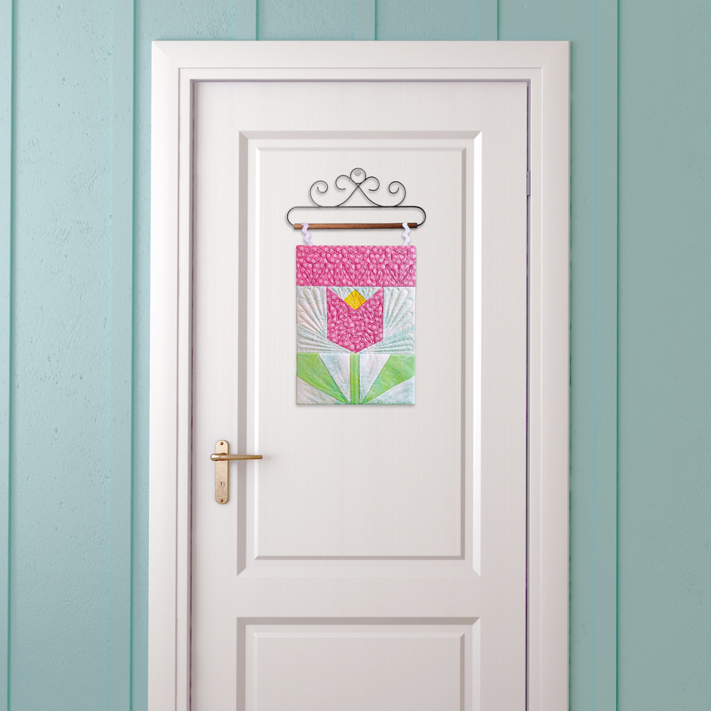 Tulip Mini Quilt Banners In the Hoop Machine Embroidery Design Set Pickle Pie Designs