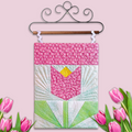 Tulip Mini Quilt Banners In the Hoop Machine Embroidery Design Set Pickle Pie Designs
