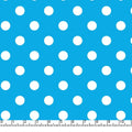 Turquoise Big Dots 45" wide Fabric per yard