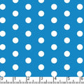 Turquoise Little Dot 45" wide Fabric per yard