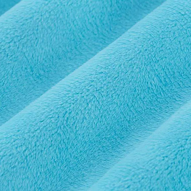Turquoise Solid Cuddle 3 58/60" Fabric per yard