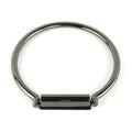 Two Round Purse Handles Gunmetal