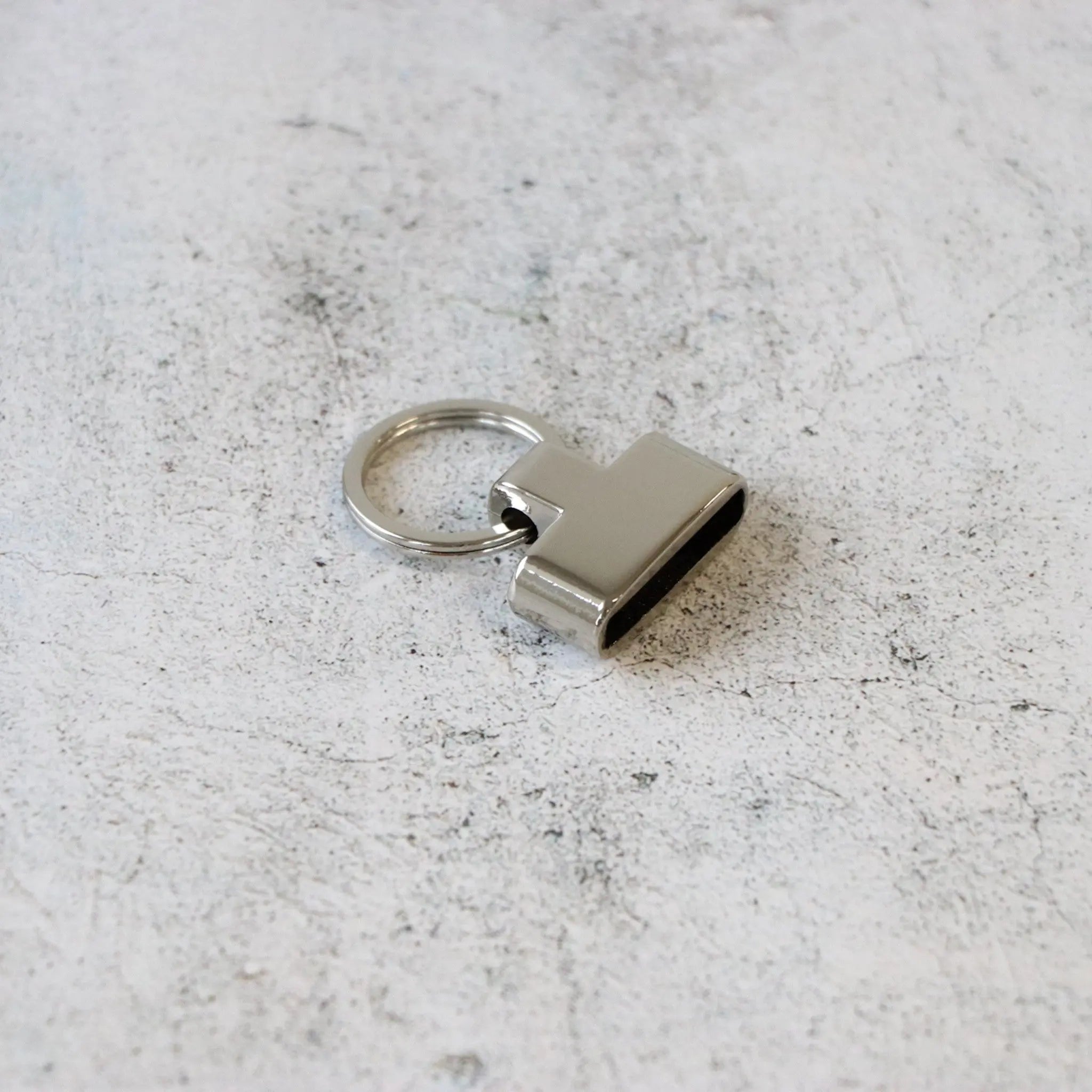 Two Screw-In Key Fobs 1in Nickel