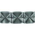 Two Tone Box Pleated Ribbon, 1.5" X 5 Yards - Geometric Decorative Sewing Trim