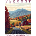 US State Poster Fabric Panel 1