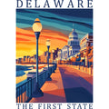 US State Poster Fabric Panel 14
