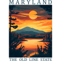 US State Poster Fabric Panel 30