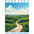 US State Poster Fabric Panel 33