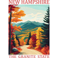 US State Poster Fabric Panel 34