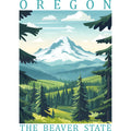 US State Poster Fabric Panel 49