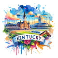 US States Retro Travel Fabric Panel 52