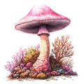 Underwater Mushrooms Fabric Panel 18